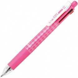 ZEBRA P-J4SA11-P Multifunktionsstift, 4 Farben + Sharp, Sarasa Multi, 0,5 Pink, Pink