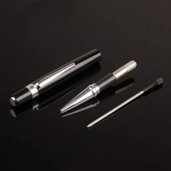 Luxuriöser Mini-Kugelschreiber aus Metall, Roller, 1,0 mm, schwarze Tinte, Business School Supplies, Metall-S-Kugelschreiber