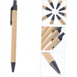 Tofficu 10 Stück Kugelschreiber Füllfederhalter Taschen-Schilderstift Schwarz Klickstifte Textmarker Feinspitzer Stylus-Stift Personalisierte Tintenstifte Mittelspitzer Kinder Flüssiges Kraftpapier