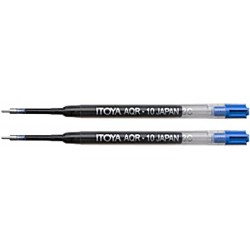 Itoya Aquaroller-Stiftmine, 0,7 mm, 2er-Pack, schwarze Tinte (AQR-7BPBK)