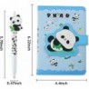 Cartoon-Panda-Gelstift mit Panda-Notizblock, Panda-Kugelschreiber, 0,5 mm schwarzer Tintenstift, Bürobedarf (PEN Panda-A)