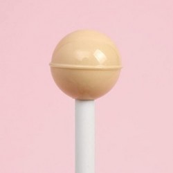 Muellery Süßer Kugelschreiber in Form eines Lollipop-Bonbons, kreativer Stift, schwarze Geltinte, 0,5 mm, Beige TPPJ116777