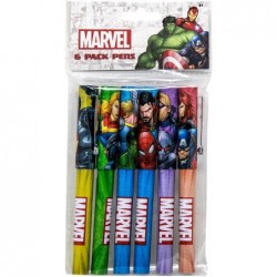 Disney Marvel Avengers Stifteset – 6-teiliges Kugelschreiberset für Erwachsene – Teenager – Kinder