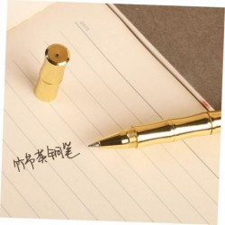 2 Stück Neutral Signature Pen Kugelschreiber 0,5 mm Crush Metric Pen in Großpackung Dekorative Schreibstifte Schwarze Stifte Kugelschreiber Partytüte Vintage Stift Dekorieren Kind Geschäft Messing