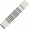 Schmidt 635 D1 Minen-Kugelschreibermine, schwarze, blaue, grüne, rote Tinte (mittlere Spitze, 0,7 mm), 4er-Pack