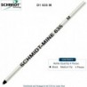 Schmidt 635 D1 Mine Kugelschreibermine, Schwarz (mittlere Spitze, 0,7 mm), 4er-Pack