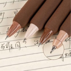 Niedlicher Gelstift in Kaffee-Form, weiches Brot, 4 Stück/Set, 0,5 mm, Kugelschreiber, schwarze Tinte, Kawaii-Schreibwaren für Büro, Schulbedarf, Geschenke