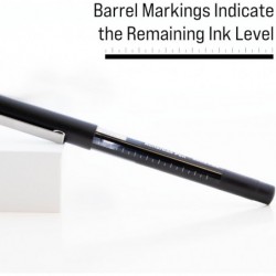 BAZIC Norte Tintenroller, 0,5 mm, schwarze Nadelspitze, Regulator-Flüssigtintenstifte, Rollkugelschreiber für sanftes Schreiben (3/Packung), 1 Packung