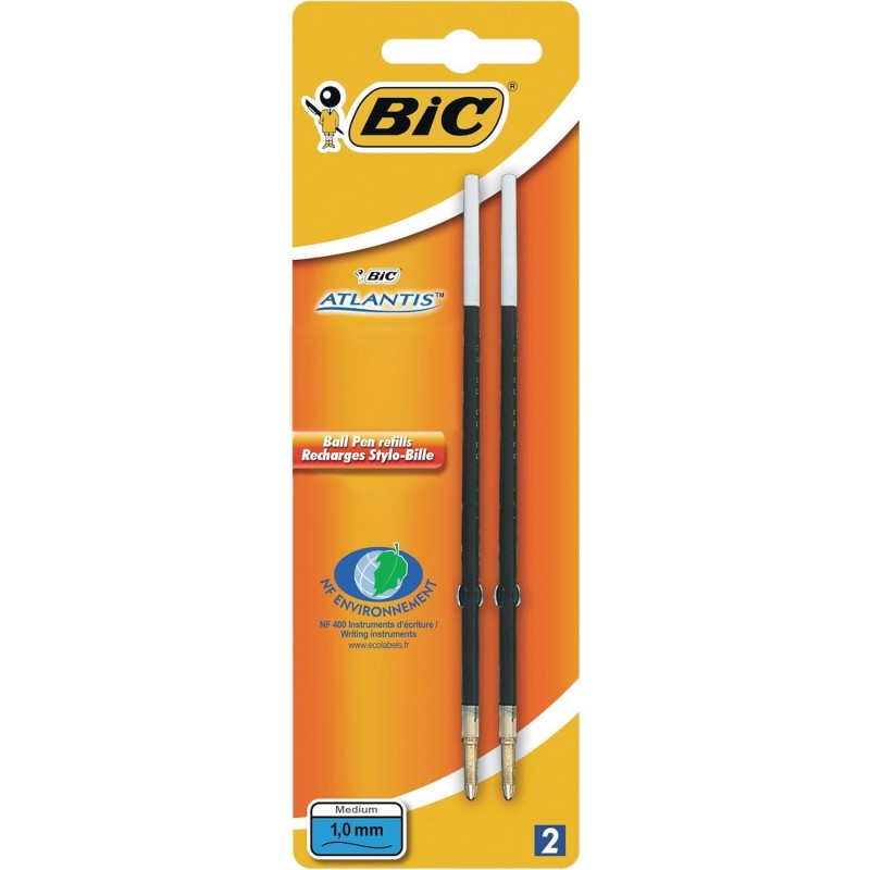 BIC Rollerball-Mine Permanent Fabric IS1197 1,00 mm 2er-Pack blau