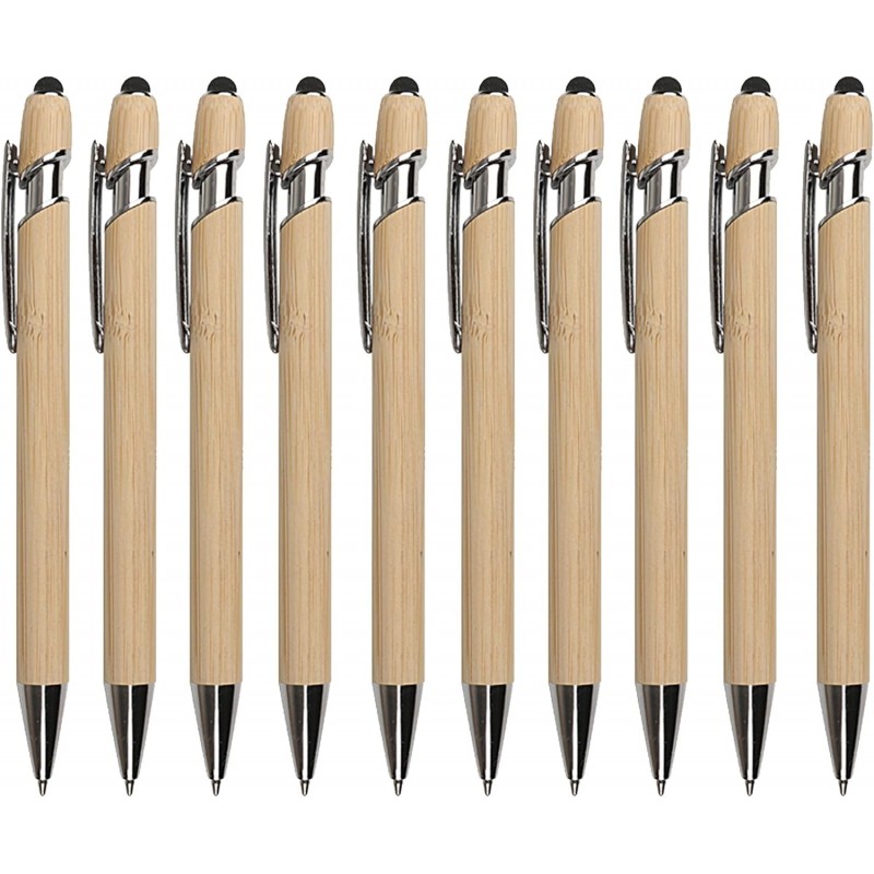 Kugelschreiber, 10er-Pack, 2-in-1-Stylus-Stifte mit schwarzer Tinte für Touchscreens, ideal für Schule, Büro und Geschenke