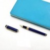 Metall-Kugelschreiber, Business-Rollerball, Signatur-Stift mit zwei 0,5-mm-Universal-Stiftminen, Geschenk-Stift für Kollegen und Familie, in Geschenkbox (blau)