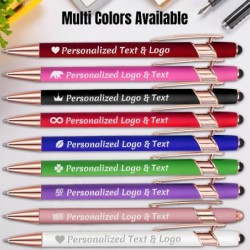 Personalisierte Stifte, Großpackung, individueller Stift mit Namen, 2, 10, 20, 50, 100, 200, 300, 500 Stück, individuelles Logo, schwarzer Tintenstift, Kugelschreiber, Geschenk für Lehrer, Männer, Frauen, Business