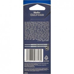 Helix Oxford Kugelschreiberminen (2er-Pack) – schwarze Tinte