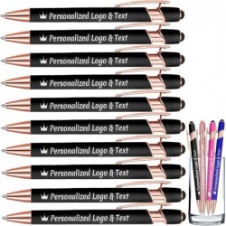 Personalisierte Stifte mit Namen, Großpackung 10, 20, 50, 100, 200, 300, 500 Stück, individuelles Logo, schwarzer Tintenstift, Kugelschreiber, Geschenk für Lehrer, Männer, Frauen, Business