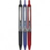 PILOT Precise V5 RT Kugelschreiber mit Flüssigtinte, nachfüllbar und einziehbar, extrafeine Spitze (0,5 mm), schwarze/blaue/rote Tinte, 3er-Pack (26053)