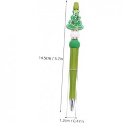 Tofficu 3 Stück Weihnachts-Kugelschreiber, Kugelschreiber, Schneemann-Kugelschreiber, Weihnachts-Gel-Tintenstifte, Kugelschreiber mit schwarzer Tinte, Weihnachtsstifte, Perlenstifte, Zubehör, Feiertagsstifte