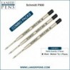 Lanier Kombipack – 3er-Pack – Schmidt P900 M Parker Style Kugelschreibermine, schwarze Tinte, mittlere Spitze