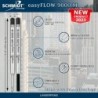 Bedruckte Schmidt easyFLOW9000 Kugelschreibermine - schwarze Tinte, mittlere Spitze 1,0 mm - 2er-Pack