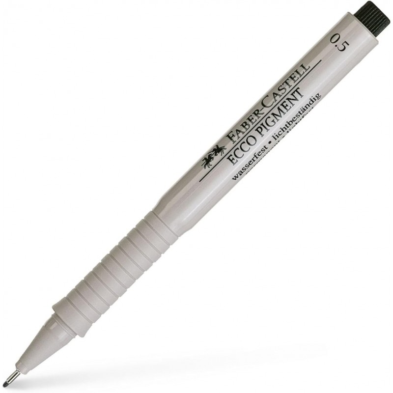 Faber-Castell 166599 Ecco Pigment Faserstift, 0,5 mm, schwarz