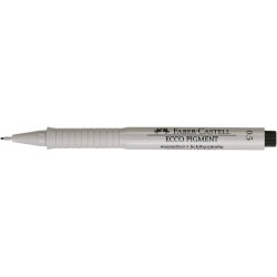 Faber-Castell 166599 Ecco Pigment Faserstift, 0,5 mm, schwarz