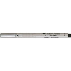 Faber-Castell 166599 Ecco Pigment Faserstift, 0,5 mm, schwarz