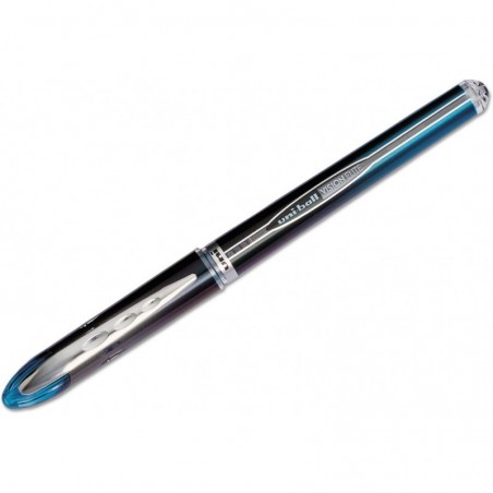 uni-ball 69020 VISION ELITE Rollerball-Stift, wasserfest, blaue/schwarze Tinte, extrafeine Spitze