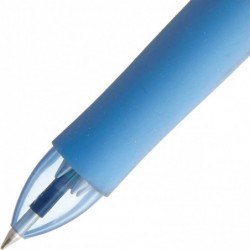 Pilot Frixion 4-Farben-Kugelschreiber, hellblaues Gehäuse (LKFB-80EF-LB)