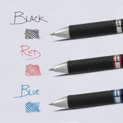 Pentel EnerGel PRO Permanent-Gelstift, (0,7 mm), mittlere Linie, archivierbar und wasserfest, schwarze Tinte, 2er-Pack (BLP77BP2A)