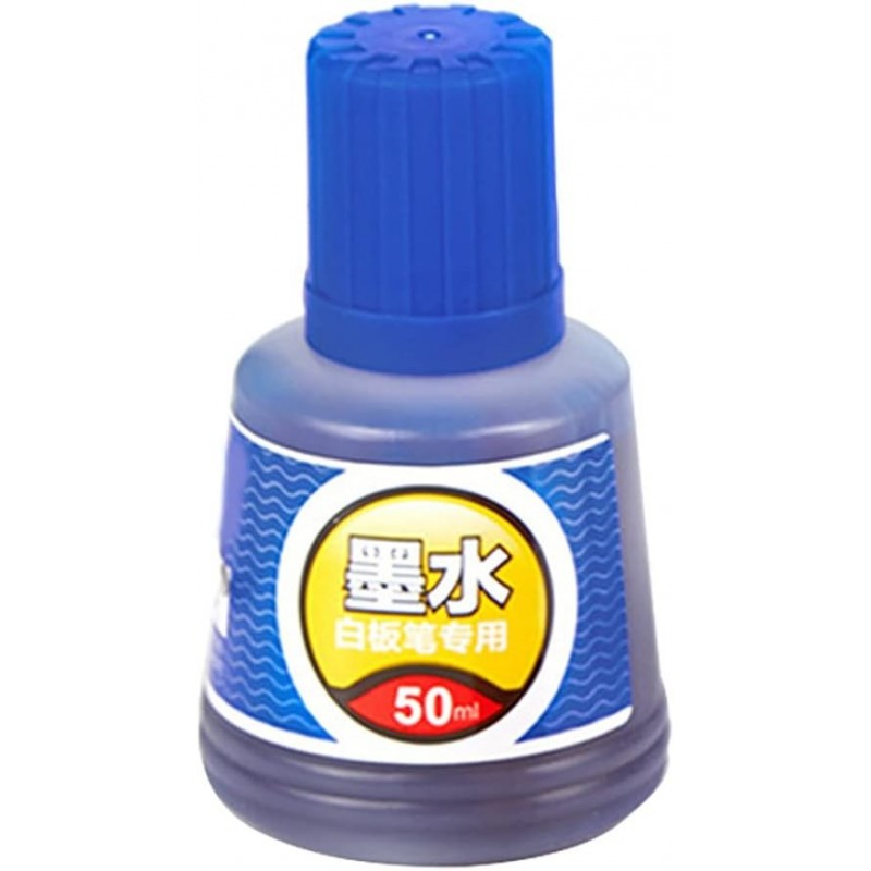 1 Flasche 50 ml Nachfülltinte zum Nachfüllen von Tinten Whiteboard-Markerstift Schwarz Rot Blau 3 Farben Schulbürobedarf-Blau