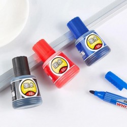 1 Flasche 50 ml Nachfülltinte zum Nachfüllen von Tinten Whiteboard-Markerstift Schwarz Rot Blau 3 Farben Schulbürobedarf-Blau