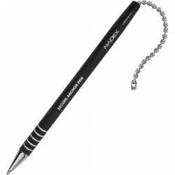 Nadex Ball and Chain Sicherheitsstift-Set | 1 Stift, 1 Klebehalterung und 5 Minen (schwarz)