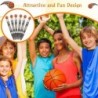 8 Stück neuartige Basketball-Stifte, Sport-Kugelschreiber, coole Schreibstifte für Schülerbedarf, Schreibwaren, Schul- und Bürodekor, Schwarz, Orange, Blau und Rot