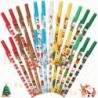 24 Stück Weihnachts-Kugelschreiber, verschiedene Muster, Weihnachtsstifte für Weihnachtsdekoration, Partygeschenke, tägliches Schreiben (12 Stile)