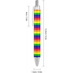 Progress Pride Flag Rainbow Gay Lesbian Transgender Bisexual LGBTQ Druckkugelschreiber Schreibkugelschreiber mit schwarzer Tinte, Kugelschreiber, Geschenke für Studenten, Bürobedarf