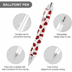 Druckkugelschreiber mit Marienkäfer-Muster, Schreibkugelschreiber, schwarze Tinte, Kugelschreiber, Geschenke für Studenten, Bürobedarf
